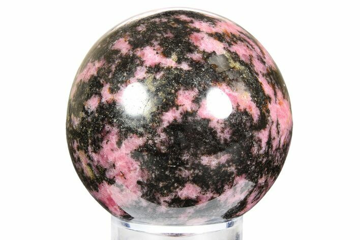 Pink Polished Rhodonite Sphere - Madagascar #261481